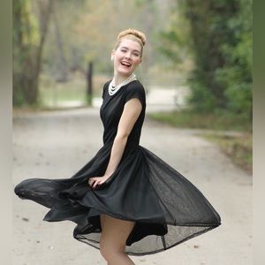 Black Tulle Audrey Hepburn Dress